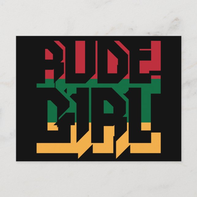 Carte Postale Rude Girl (Devant)