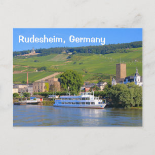 Carte Postale Rudesheim, Allemagne : Bateau de croisière