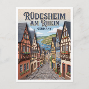 Carte Postale Rüdesheim am Rhein Allemagne