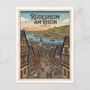Carte Postale Rüdesheim am Rhein Allemagne
