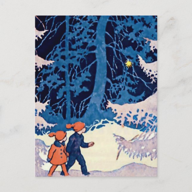Carte Postale Rudolf Koivu « Frère et Sœur » (Devant)
