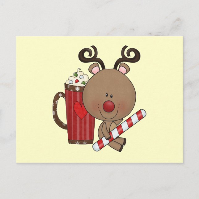 Carte Postale Rudy Reindeer Au Cocoa (Devant)