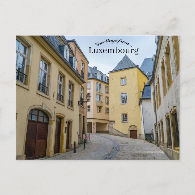 Carte Postale Rue à Luxembourg (Devant)