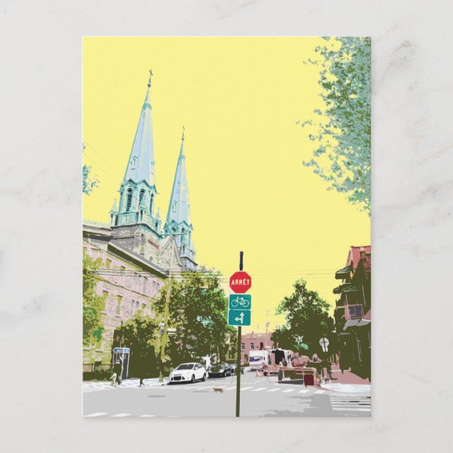 Carte Postale rue Castelnau / Castelnau street  (Devant)