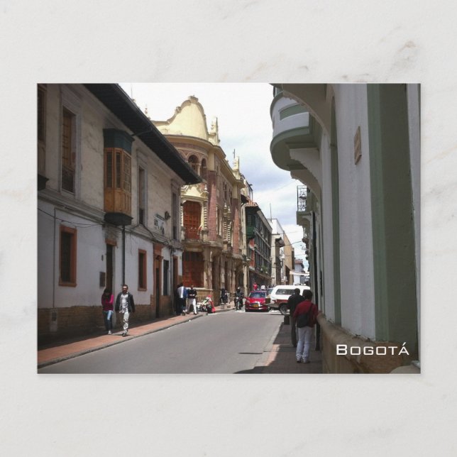 Carte Postale Rue coloniale - Bogotá (Devant)