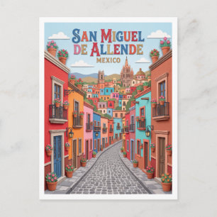 Carte Postale rue colorée coloniale Calle Aldama