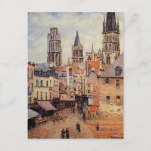 Carte Postale Rue de l'épicerie à Rouen, un Matin gris