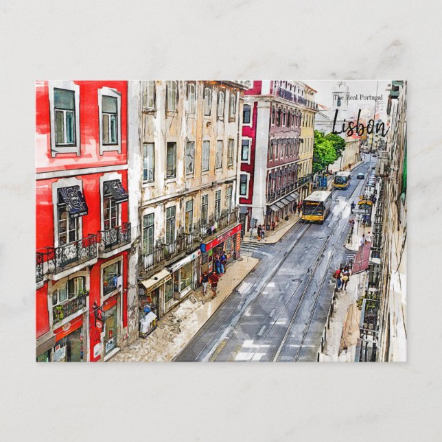 Carte Postale Rue de Lisbonne (Devant)