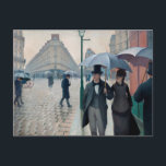 Carte Postale Rue de Paris par temps de pluie par Gustave Caille<br><div class="desc">Peinture impressionniste - Rue de Paris par temps de pluie par Gustave Caillebotte - Chefs-d'œuvre classiques - Série de peintures impressionnistes de Camille Pissarro</div>