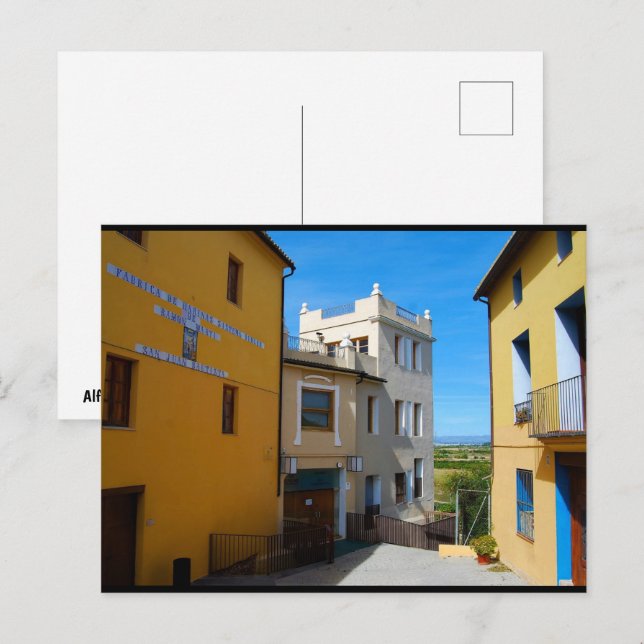Carte Postale Rue de Riba-roja de Túria (Devant / Derrière)