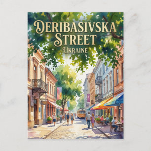 Carte Postale Rue Deribasivska, Odessa, Ukraine Ukraine