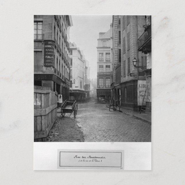 Carte Postale Rue des Bourdonnais Paris 1858-78 (Devant)