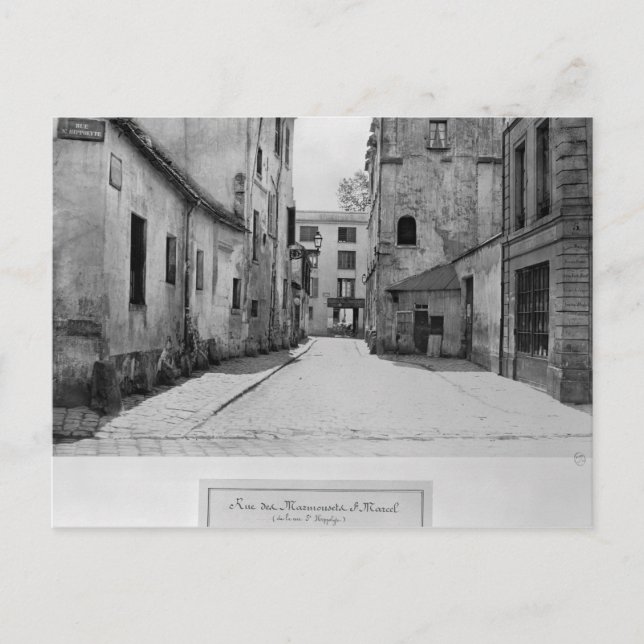 Carte Postale Rue des Marmousets Saint-Marcel (Devant)