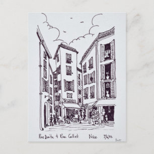 Carte Postale Rue Droite & Rue Collet   Vieux Nice, France