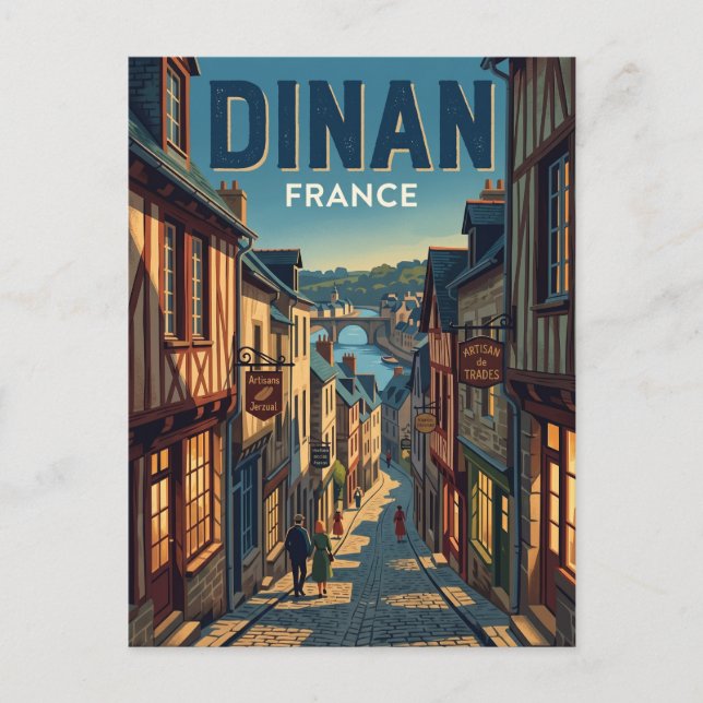 Carte Postale Rue du Jerzual France (Devant)