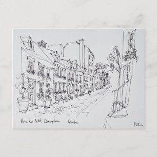 Carte Postale Rue du Petit Champlain, Québec, Canada