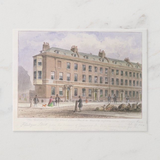 Carte Postale Rue Fludyer en regard du Parlement (Devant)
