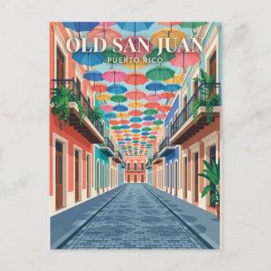 Carte Postale Rue Fortaleza San Juan Porto Rico