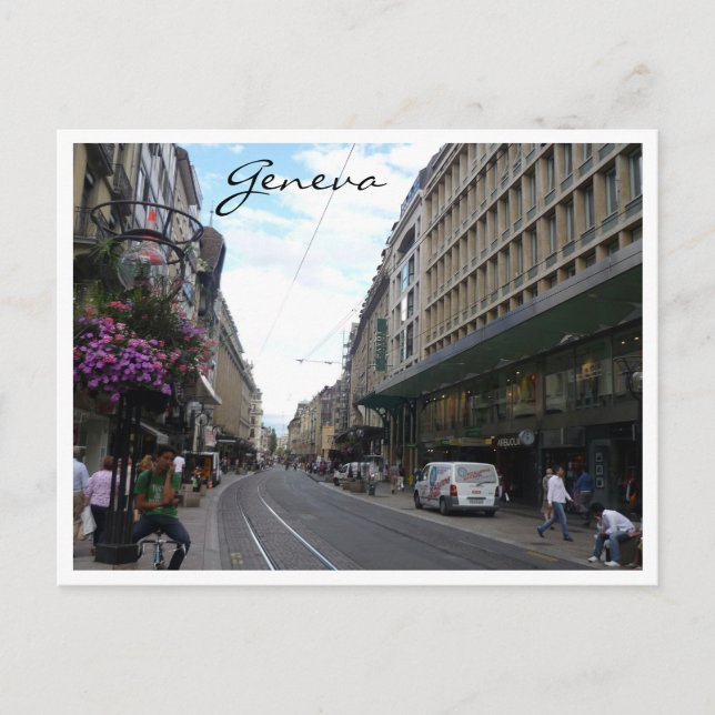 Carte Postale rue geneva (Devant)