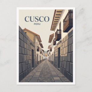 Carte Postale Rue Hatun Rumiyoc Cusco Pérou
