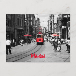 Carte Postale Rue Istiklal, Istanbul