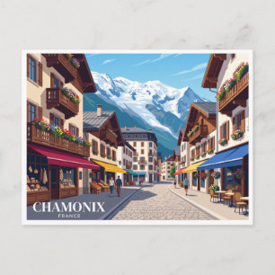 Carte Postale Rue Joseph Vallot Chamonix France