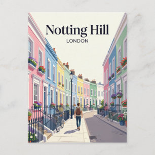 Carte Postale Rue Notting Hill Royaume-Uni