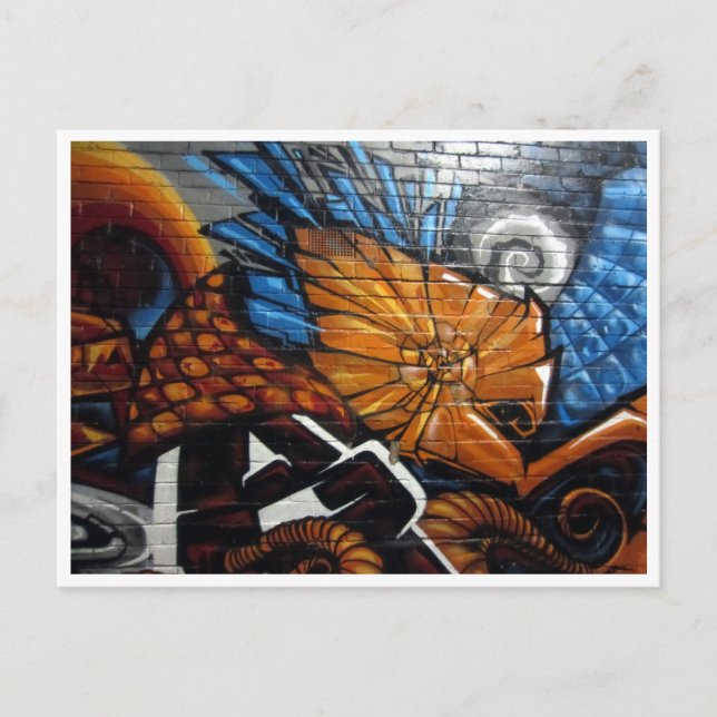 Carte Postale rue orange (Devant)