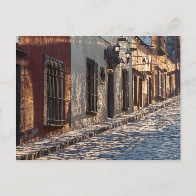 Carte Postale Rue pavée de Mexico (Devant)