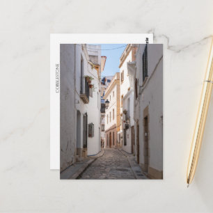 Carte Postale Rue pavée en Espagne – Europe vintage