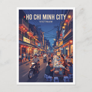 Carte Postale rue piétonne Bùi Viện Hô Chi Minh-Ville Viêt Nam