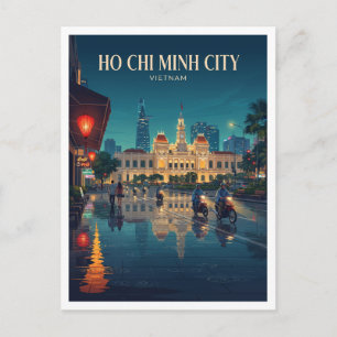 Carte Postale Rue piétonne Nguyen Hue Ho Chi Minh Ville Vietnam