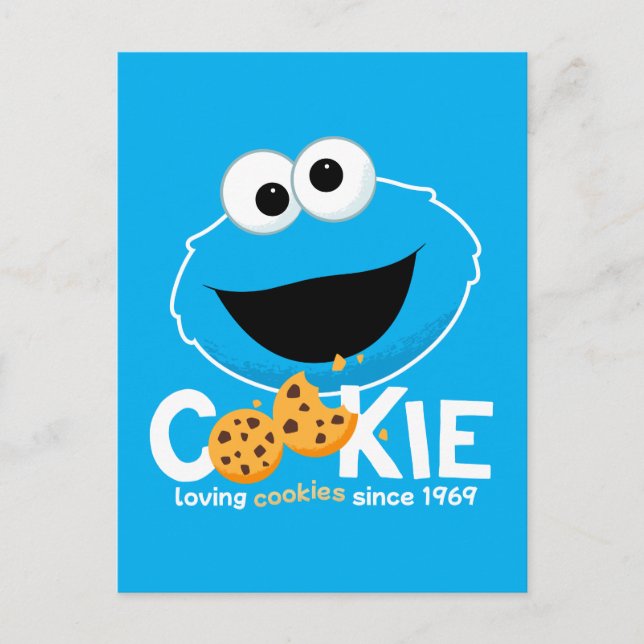 Carte Postale Rue Sésame | Cookie Monster Lookies (Devant)