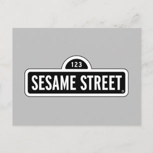 Carte Postale Rue Sésame Logo B&W