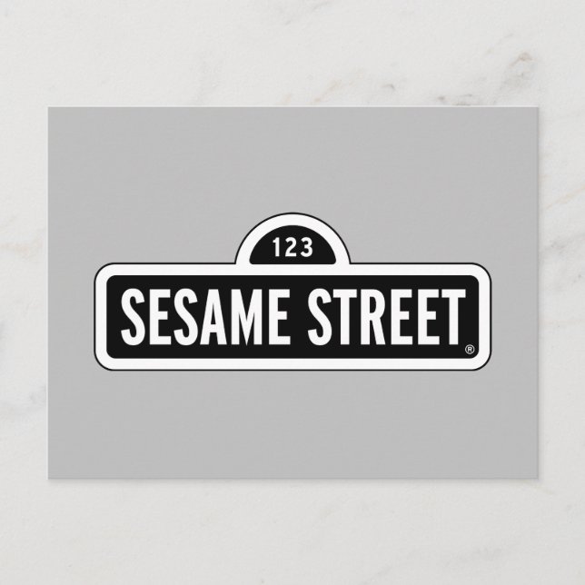 Carte Postale Rue Sésame | Logo N&B (Devant)