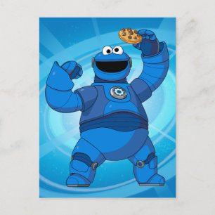 Carte Postale Rue Sésame   Méca Builders Cookie Monster