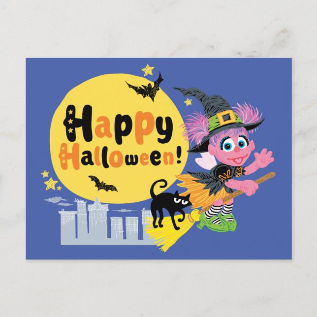 Carte Postale Rue Sésame | Motif d'Halloween (Devant)