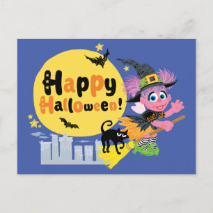 Carte Postale Rue Sésame Motif mignon d'Halloween
