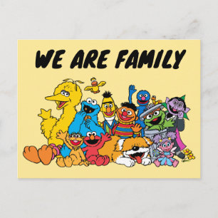 Carte Postale Rue Sésame Portrait de groupe des amis de Sésame