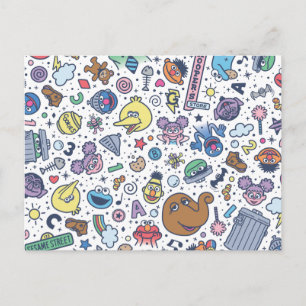 Carte Postale Rue Sésame Sesame Pals DoodMotif