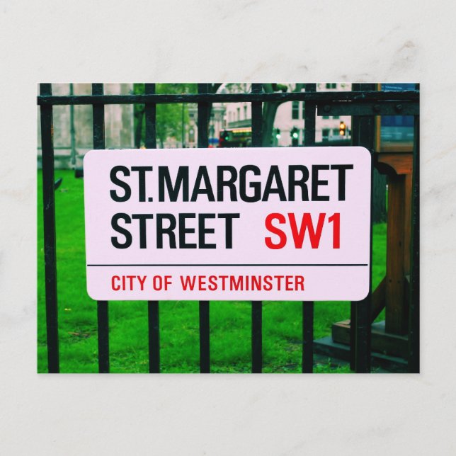 Carte Postale Rue St. Margaret - Westminster (Devant)