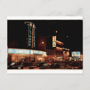 Carte Postale Rue Yonge Toronto Vue Nocturne Néon Vintage