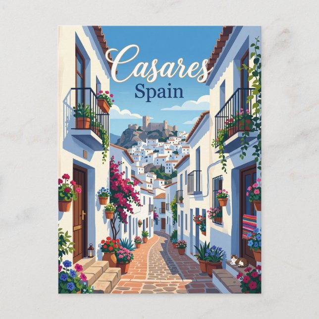 Carte Postale Ruelle à Casares, Espagne Espagne (Devant)