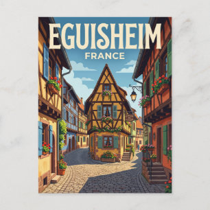 Carte Postale Ruelle à Eguisheim, France France