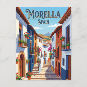 Carte Postale Ruelle à Morella, Espagne Espagne