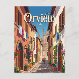 Carte Postale Ruelle à Orvieto Italie