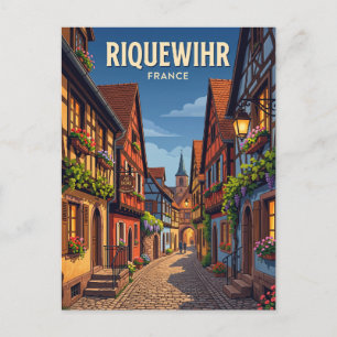 Carte Postale Ruelle à Riquewihr France
