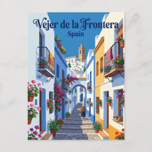 Carte Postale Ruelle à Vejer de la Frontera Espagne