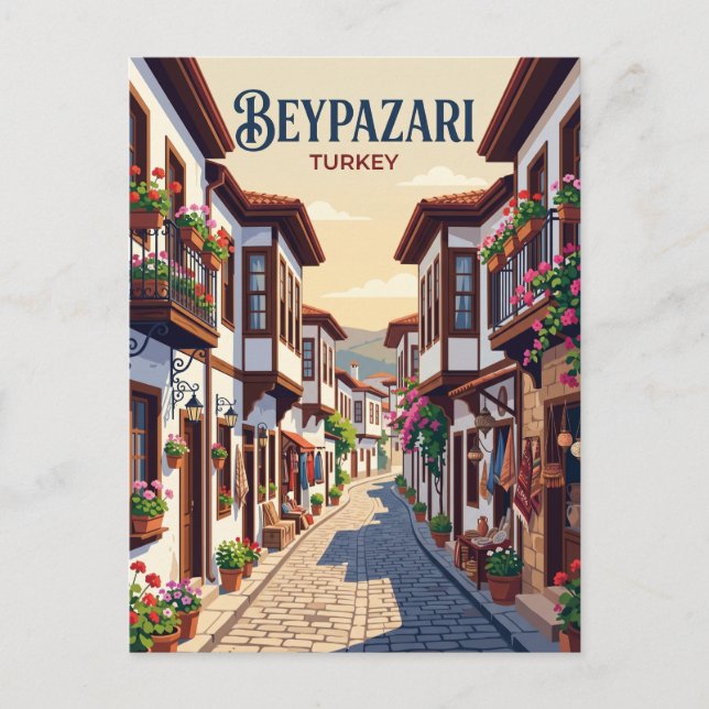 Carte Postale ruelle de Beypazarı Turquie (Devant)