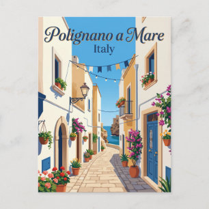 Carte Postale Ruelles du Centro Storico, Polignano a Mare Italie